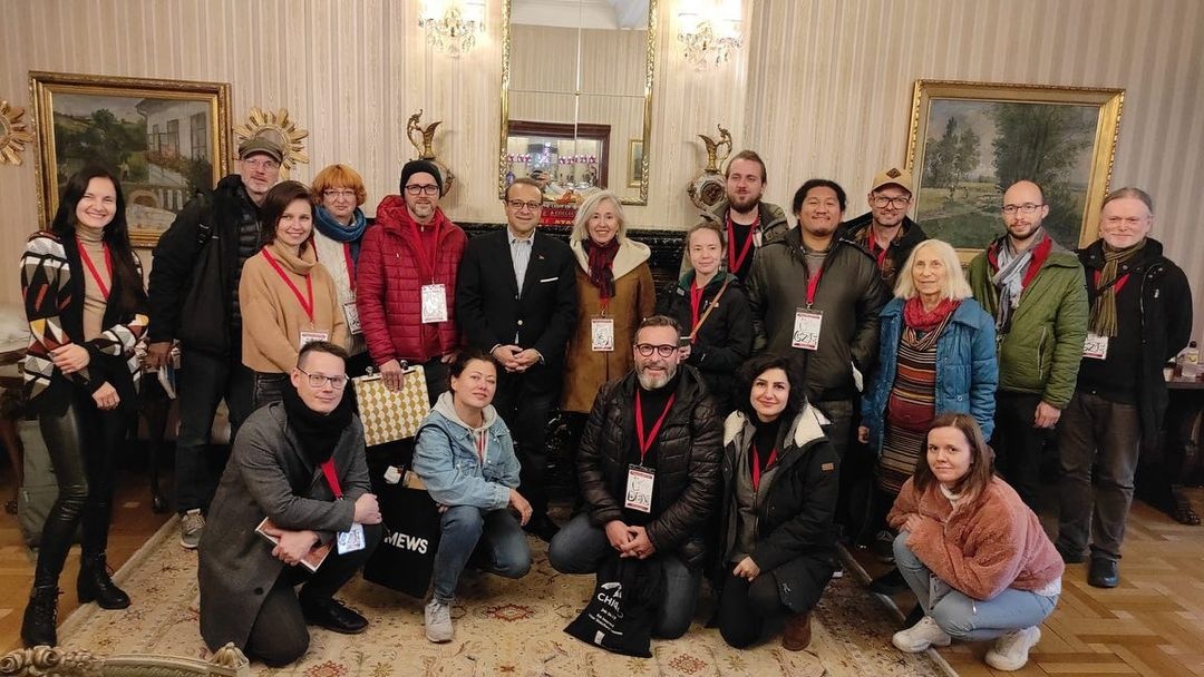 With the Turkish Ambassador Egemen Bağış in his Residence. Photo by Özgür Öztürk.